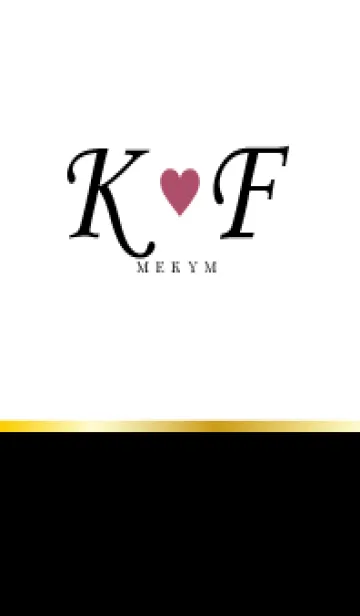 [LINE着せ替え] LOVE INITIAL-K&F イニシャル 10の画像1