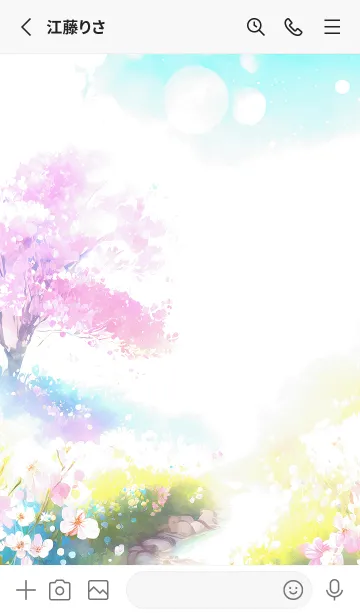 [LINE着せ替え] 優美な春の風景の着せかえ(Spring-20)の画像2