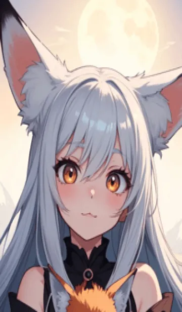 [LINE着せ替え] Q版かわいい猫女 ikFEの画像1