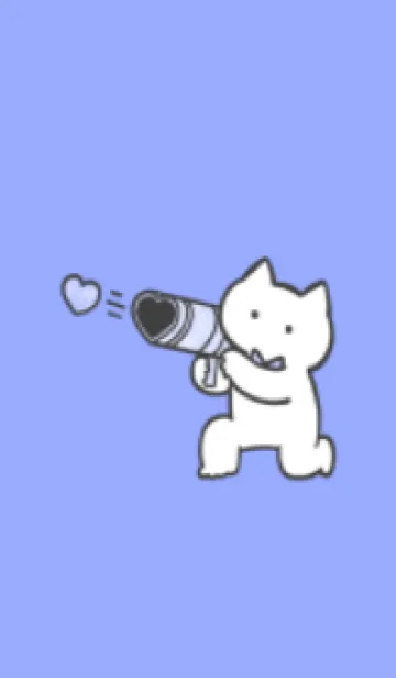 [LINE着せ替え] 推しねこ(white3-08)の画像1