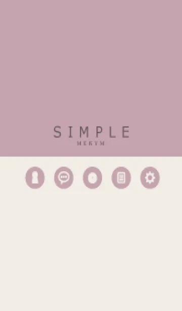 [LINE着せ替え] SIMPLE-ICON PINK 20の画像1