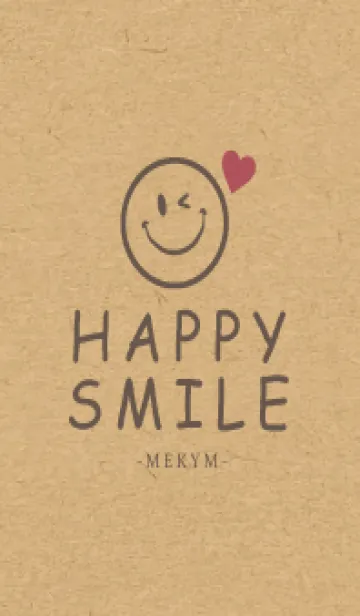 [LINE着せ替え] HAPPY-SMILE KRAFT LOVE 2の画像1