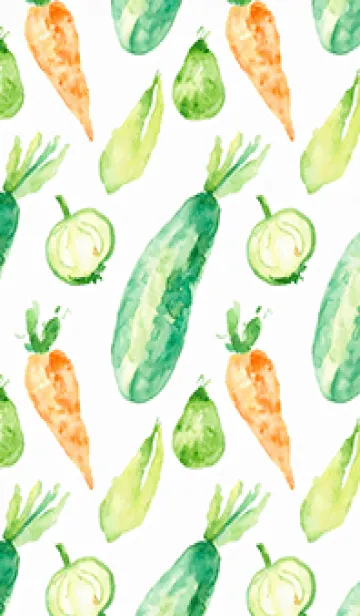 [LINE着せ替え] 【シンプル】お野菜の着せかえ#119の画像1