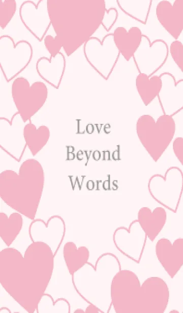 [LINE着せ替え] Love beyond words -PINK- 10の画像1
