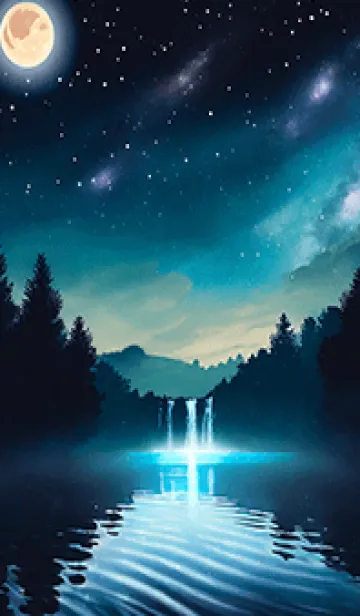 [LINE着せ替え] 綺麗な星空の夜景着せかえ#389の画像1