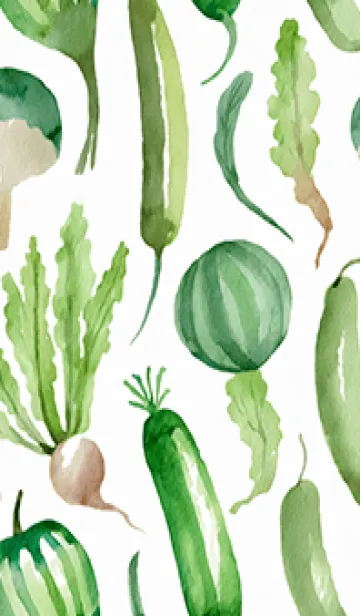 [LINE着せ替え] 【シンプル】お野菜の着せかえ#105の画像1