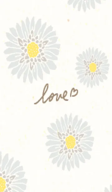 [LINE着せ替え] かわいいお花 ナチュラル26の画像1