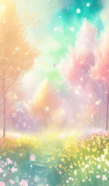 [LINE着せ替え] 優美な春の風景の着せかえ(Spring-56)の画像1