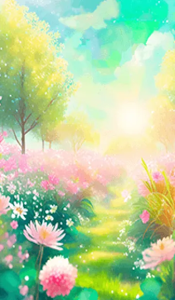 [LINE着せ替え] 優美な春の風景の着せかえ(Spring-55)の画像1