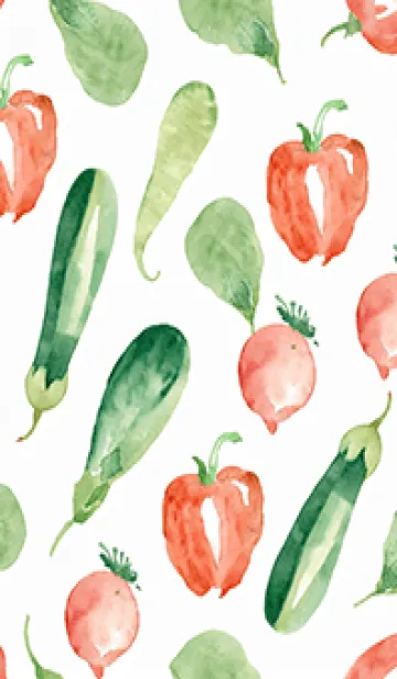 [LINE着せ替え] 【シンプル】お野菜の着せかえ#101の画像1