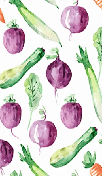 [LINE着せ替え] 【シンプル】お野菜の着せかえ#103の画像1