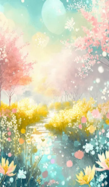 [LINE着せ替え] 優美な春の風景の着せかえ(Spring-31)の画像1