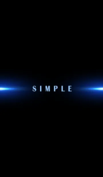 [LINE着せ替え] SIMPLE BLUE LIGHT-BLACK 13の画像1