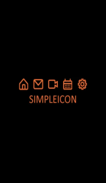 [LINE着せ替え] SIMPLE ICON -BLACK97の画像1