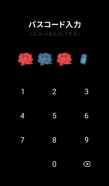 [LINE着せ替え] Blue and red roses Enamel Pin 13の画像4