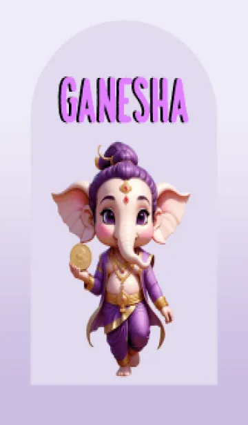 [LINE着せ替え] Purple Ganesha For  Rich Theme (JP)の画像1