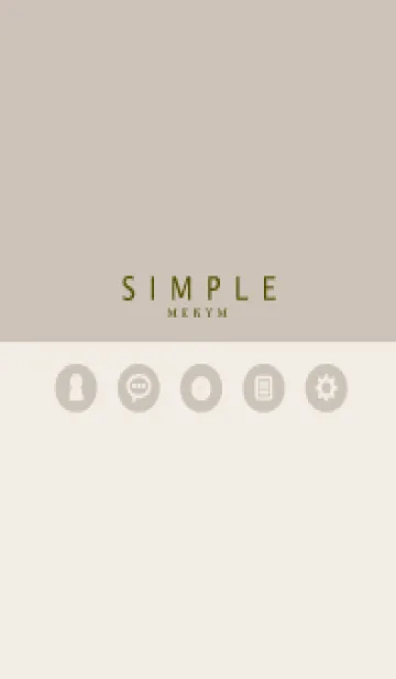 [LINE着せ替え] SIMPLE-ICON BROWN 20の画像1