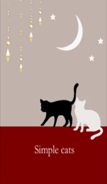 [LINE着せ替え] 猫が運ぶ優しい幸せ・三日月・8の画像1