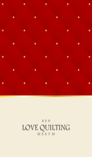 [LINE着せ替え] LOVE QUILTING - RED 28の画像1