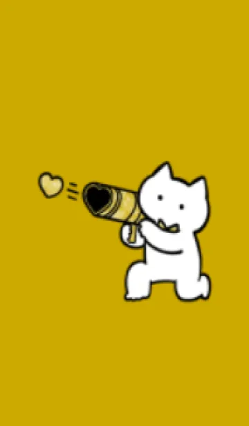 [LINE着せ替え] 推しねこ(black1-03)の画像1