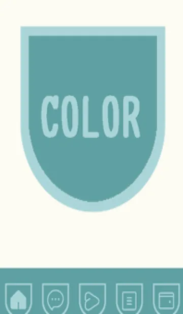 [LINE着せ替え] green color W107の画像1