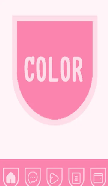 [LINE着せ替え] pink color W51の画像1