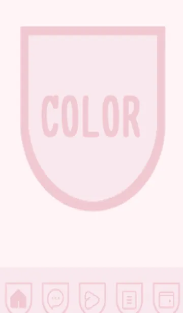 [LINE着せ替え] pink color W55の画像1