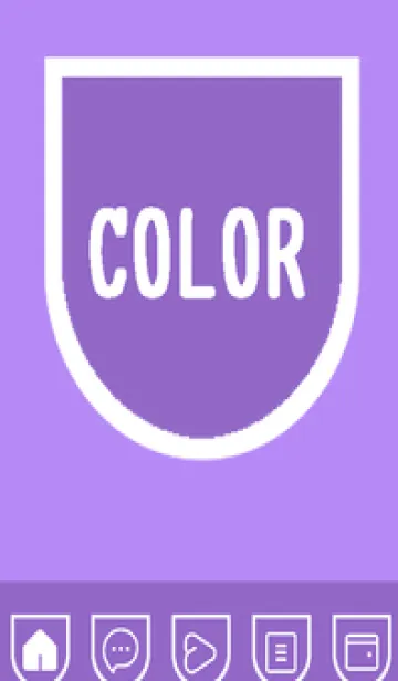 [LINE着せ替え] purple color W51の画像1