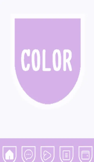 [LINE着せ替え] purple color W52の画像1