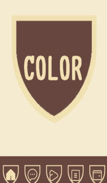 [LINE着せ替え] beige color X55の画像1