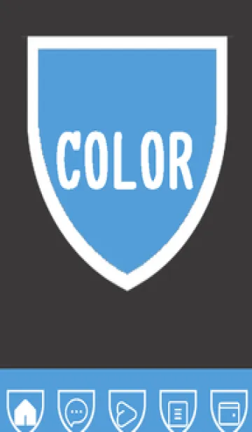 [LINE着せ替え] blue color X55の画像1