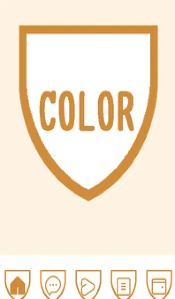 [LINE着せ替え] brown color X54の画像1