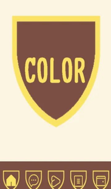 [LINE着せ替え] brown color X55の画像1