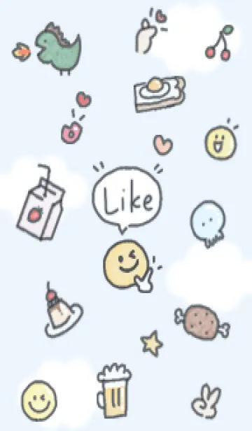 [LINE着せ替え] ブルースカイ Like11_1の画像1