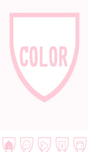 [LINE着せ替え] pink color X54の画像1