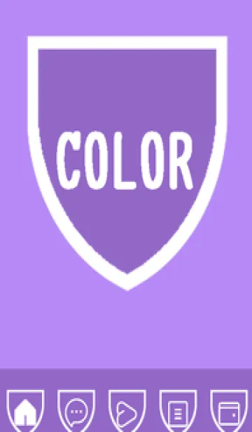 [LINE着せ替え] purple color X51の画像1