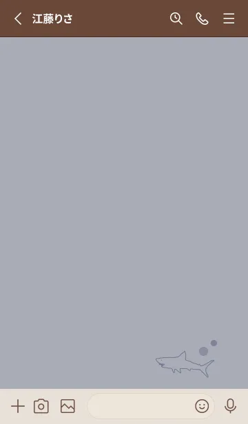 [LINE着せ替え] SHARK -kusumiblue-の画像2