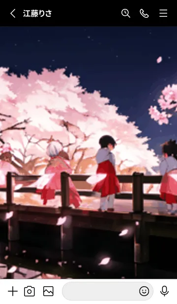 [LINE着せ替え] 桜花爛漫 #DPHK019。の画像2