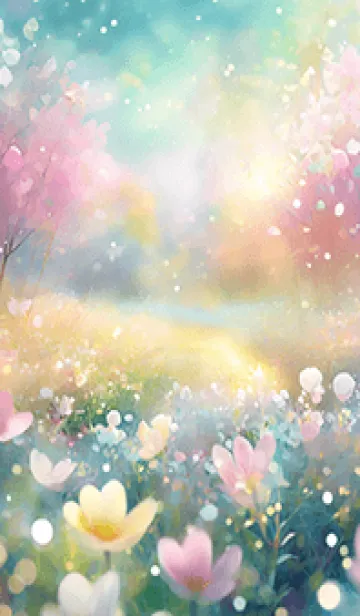 [LINE着せ替え] 優美な春の風景の着せかえ(Spring-49)の画像1