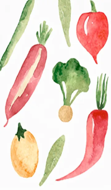 [LINE着せ替え] 【シンプル】お野菜の着せかえ#115の画像1