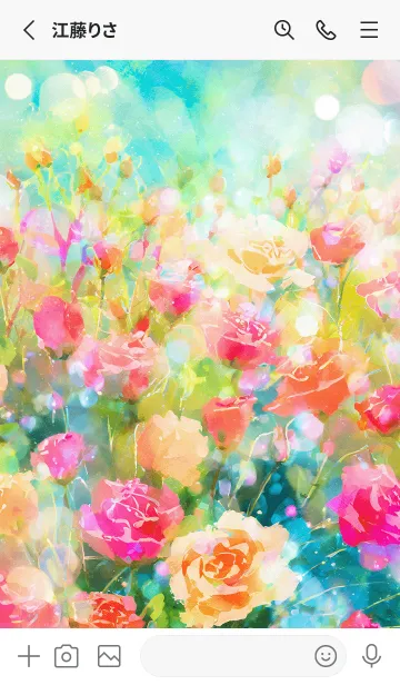 [LINE着せ替え] 薔薇(バラ)の花の着せかえ(R3333)の画像2