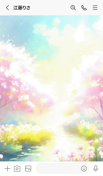 [LINE着せ替え] 優美な春の風景の着せかえ(Spring-59)の画像2