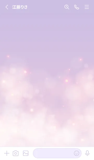 [LINE着せ替え] Healing starry sky Purple&Pink 25の画像2
