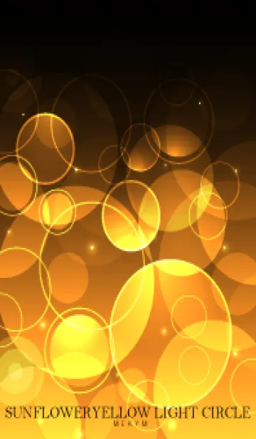 [LINE着せ替え] SUNFLOWER YELLOW LIGHT CIRCLEの画像1