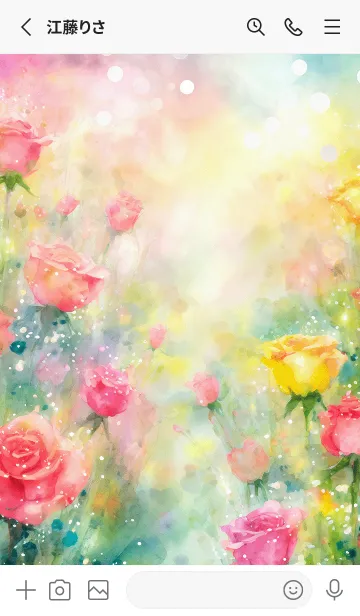 [LINE着せ替え] 薔薇(バラ)の花の着せかえ(R3336)の画像2