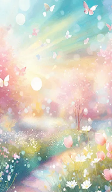 [LINE着せ替え] 優美な春の風景の着せかえ(Spring-61)の画像1