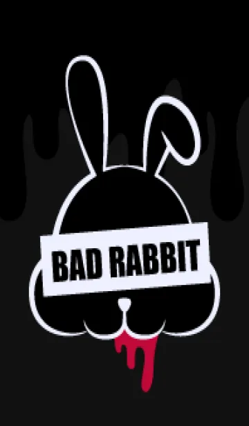 [LINE着せ替え] BLACK - BAD RABBIT DARK 8の画像1