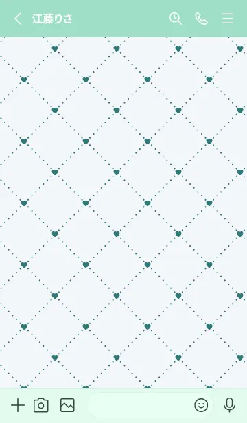 [LINE着せ替え] ハート レース .93の画像2