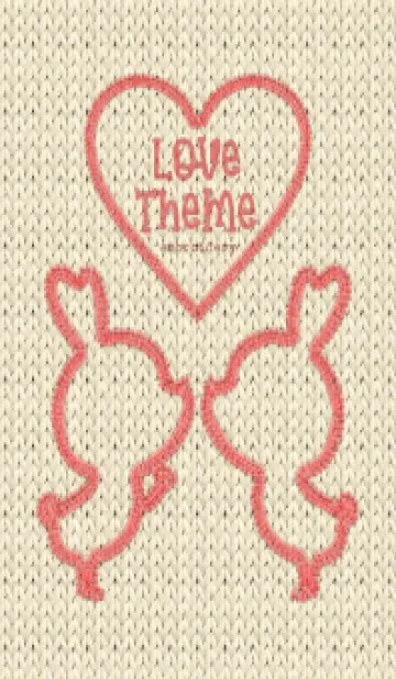 [LINE着せ替え] Love Theme Embroidery 97の画像1