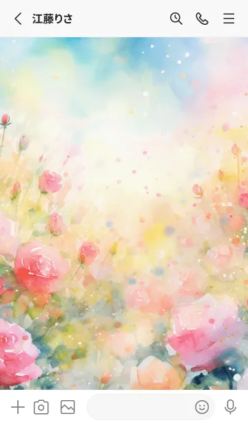 [LINE着せ替え] 薔薇(バラ)の花の着せかえ(R3339)の画像2